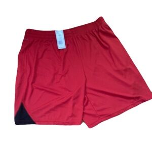 Adidas Men's Bright Red Athletic Shorts